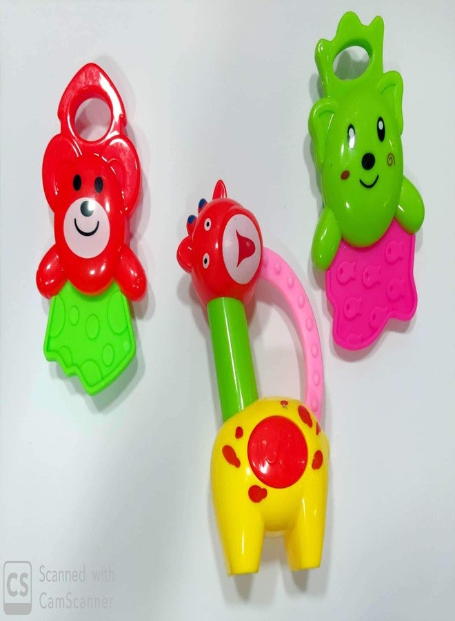 Smart Picks 7 Pieces Newborn Toddler Baby Teether Rattle Play Gift Set for Kids/Children (Multi Color) - Image 3